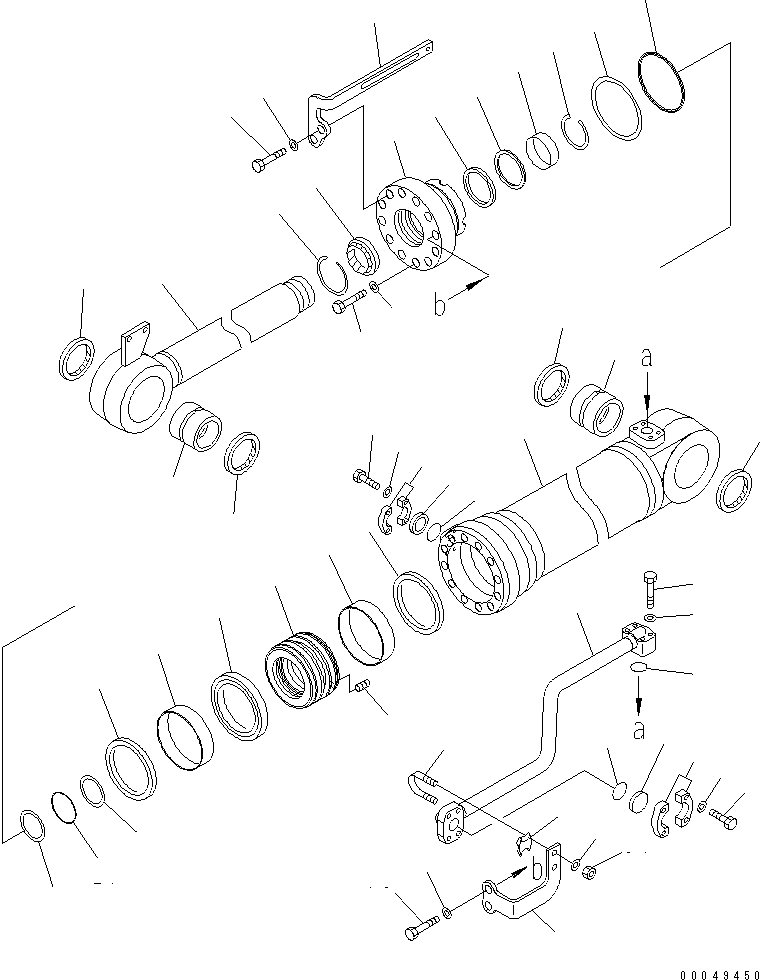 Wheel Loaders Komatsu / WA480-6 S/N 85001-90215 (ecot3, For EU)(wa480-6c) / BUCKET CYLINDER (INNER PARTS)(#85001-)(420430 : Y1620-11A0)