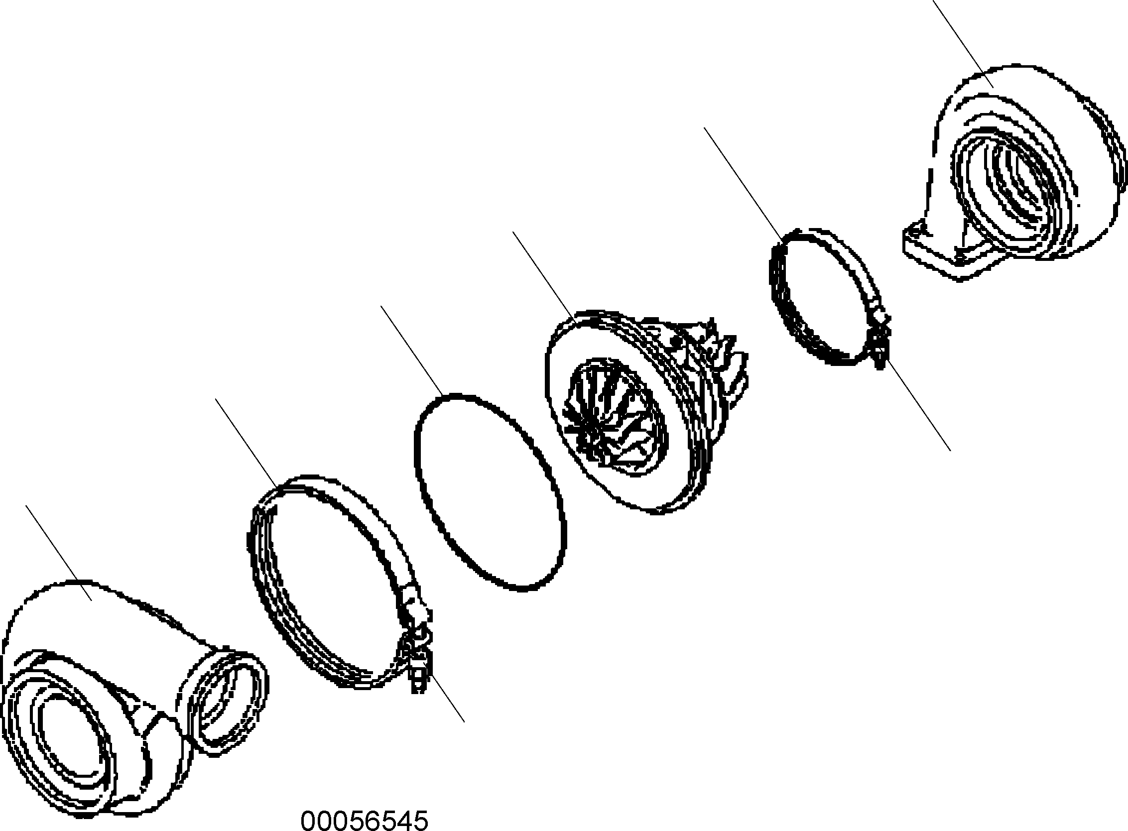 Wheel Loaders Komatsu / WA480-5 S/N WA480H50051 - Up(wa480_5) / TURBOCHARGER (INNER PARTS)(01-48|a : A1530-B3J4)