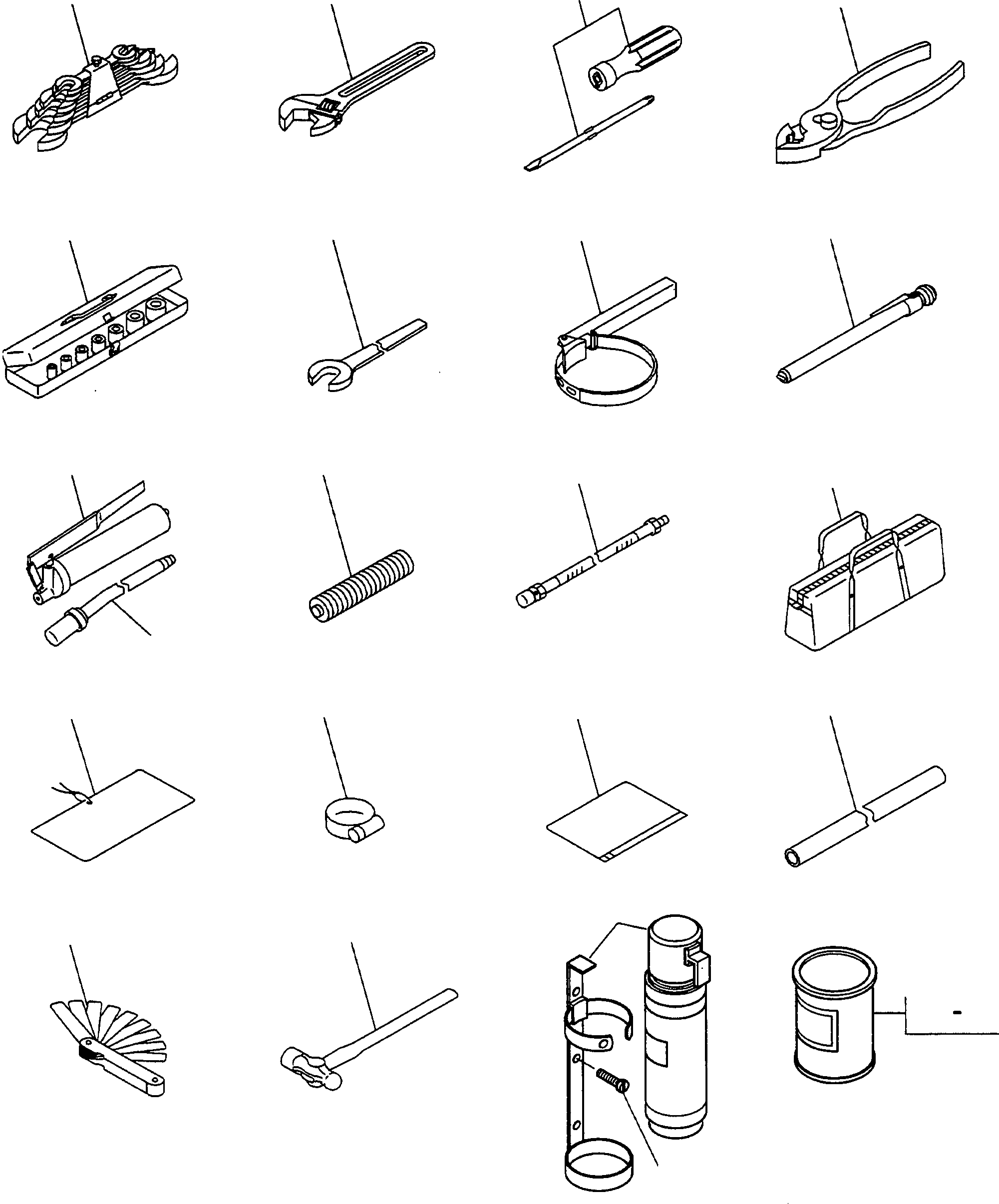 Wheel Loaders Komatsu / WA480-5 S/N WA480H50051 - Up(wa480_5) / TOOLS AND ACCESSORY(12-01 : GJ2K2617)