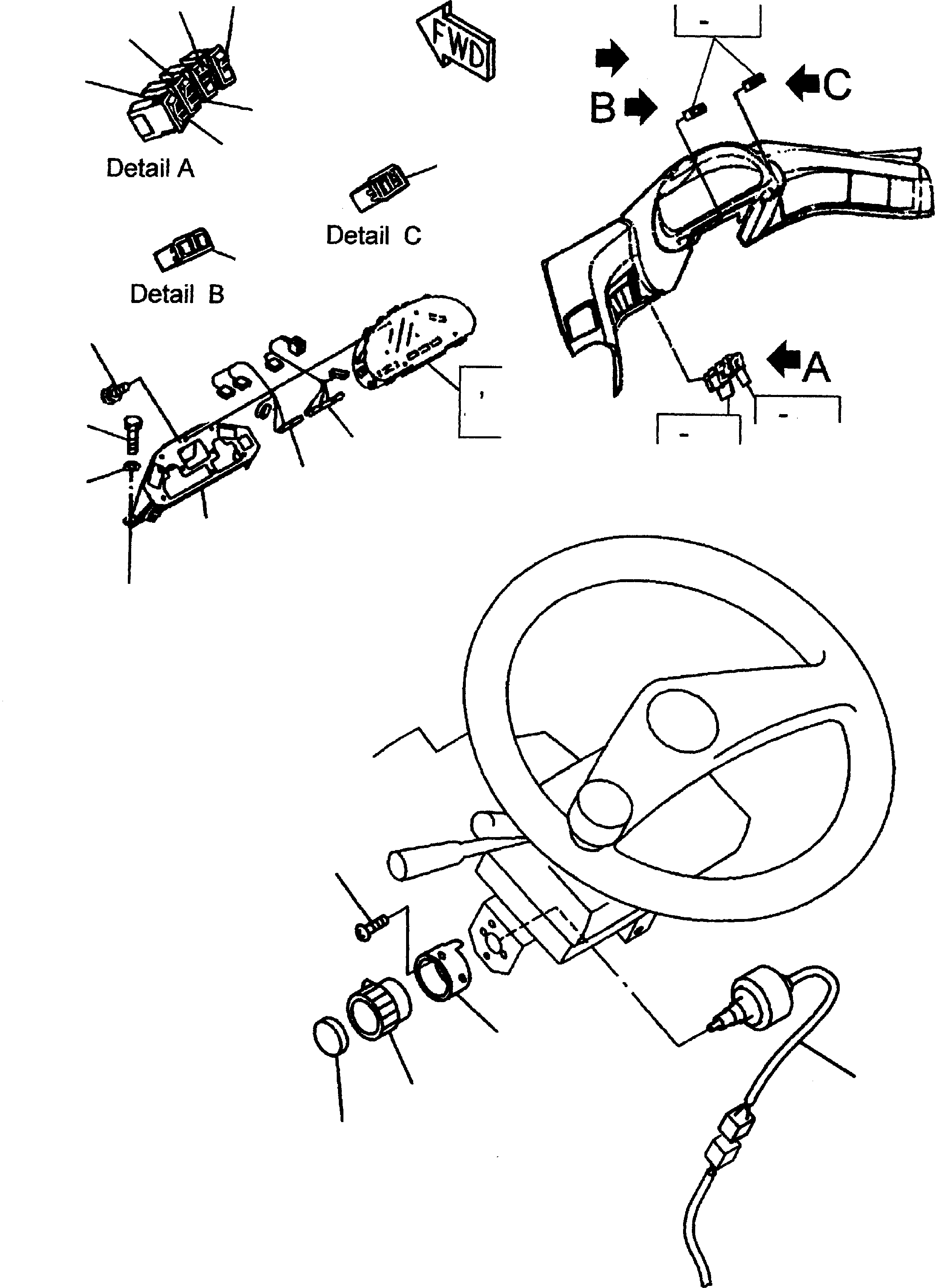 Wheel Loaders Komatsu / WA480-5 S/N WA480H50051 - Up(wa480_5) / INSTRUMENT BOX AND ATTACHING PARTS(03-64|a : GJ2K2619)
