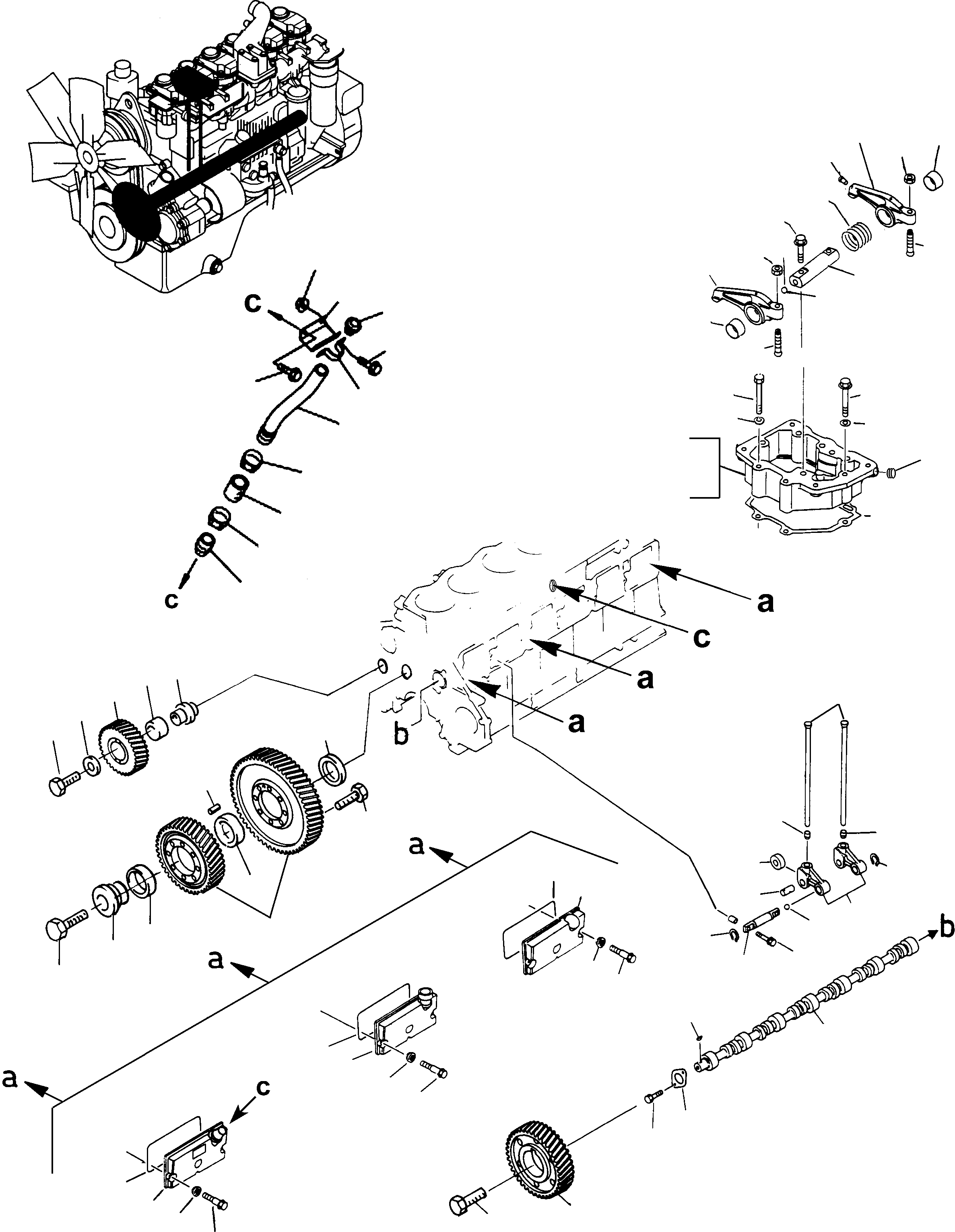 Wheel Loaders Komatsu / WA480-5 S/N WA480H50051 - Up(wa480_5) / ENGINE TIMING GEAR(01-09 : GJ2K2654)