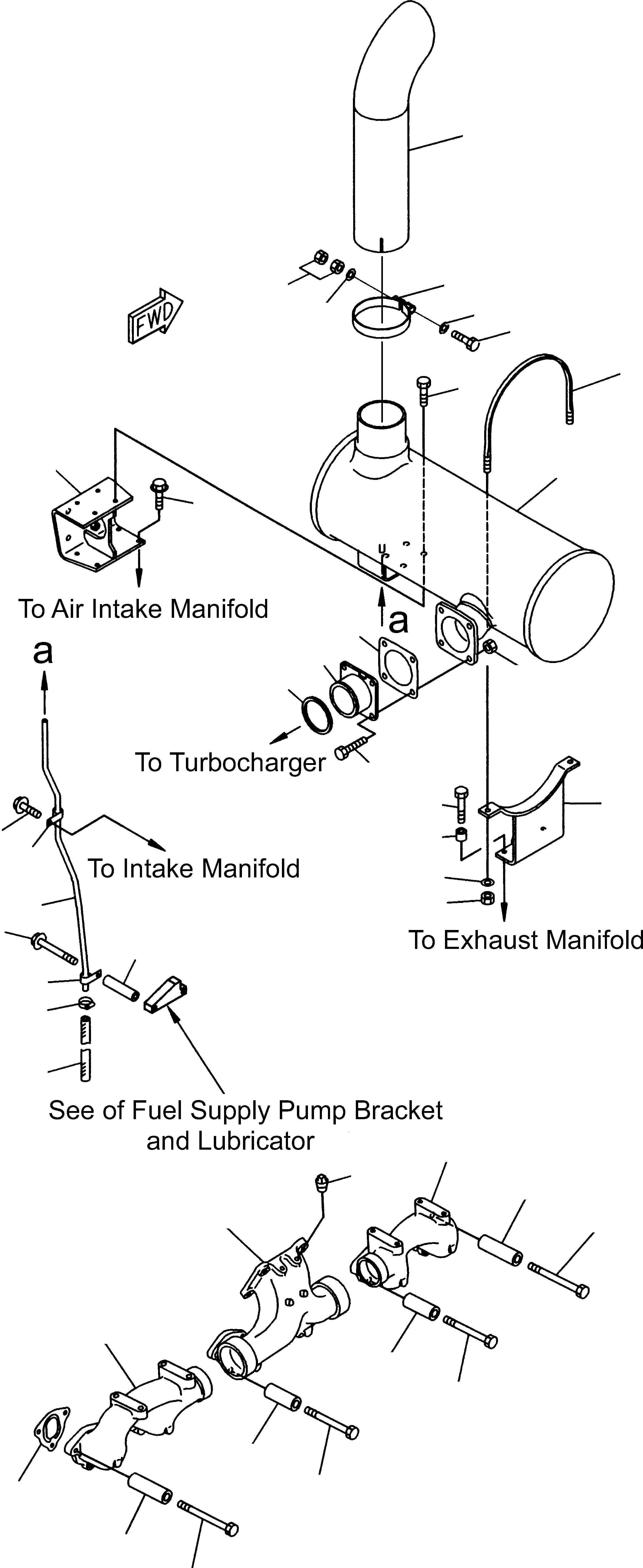 Wheel Loaders Komatsu / WA480-5 S/N WA480H50051 - Up(wa480_5) / EXHAUST SYSTEM(01-57 : GJ2K2668)