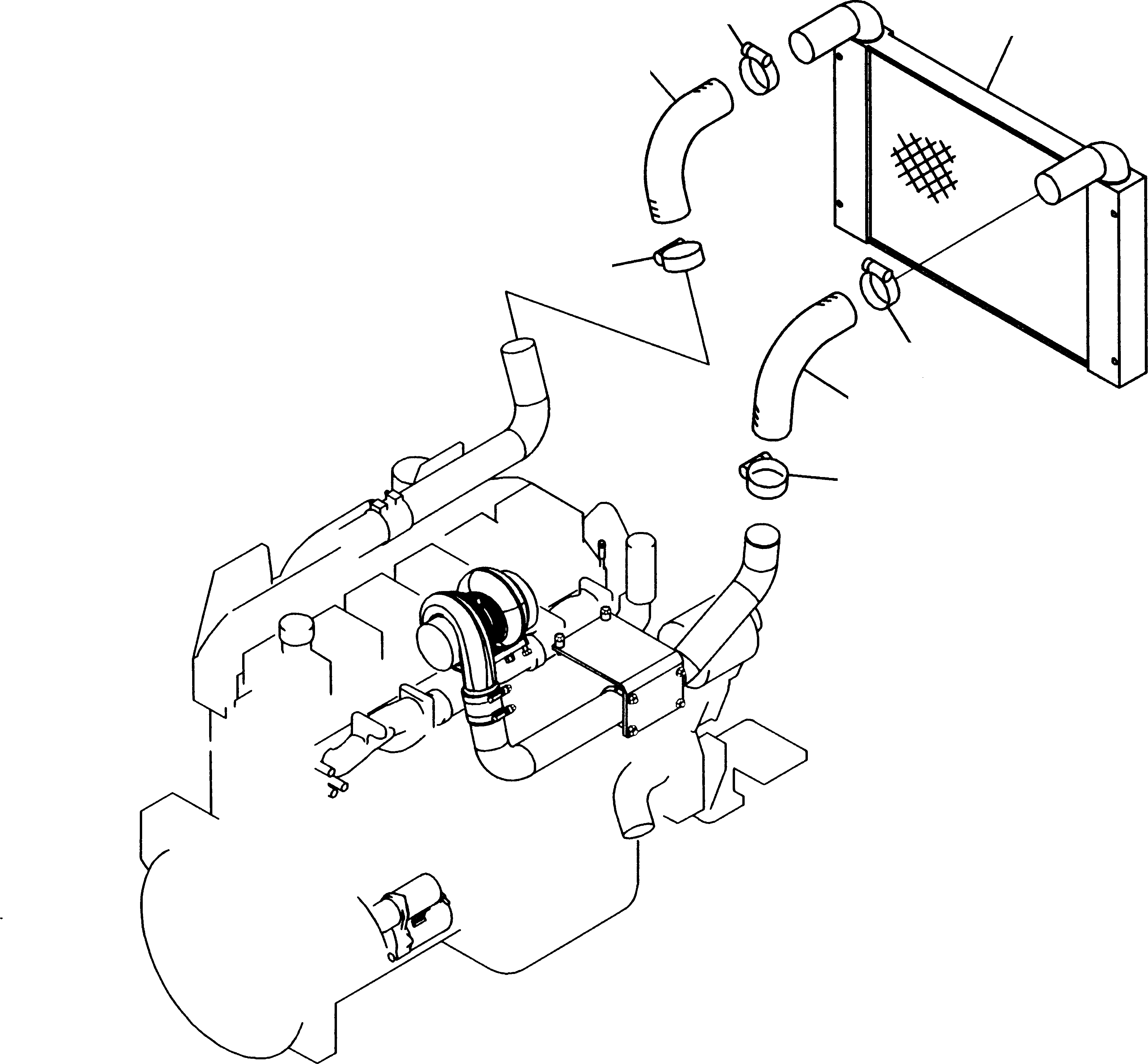 Wheel Loaders Komatsu / WA480-5 S/N WA480H50051 - Up(wa480_5) / TURBOCHARGER, AFTERCOOLER(01-48|d : GJ2K2676)