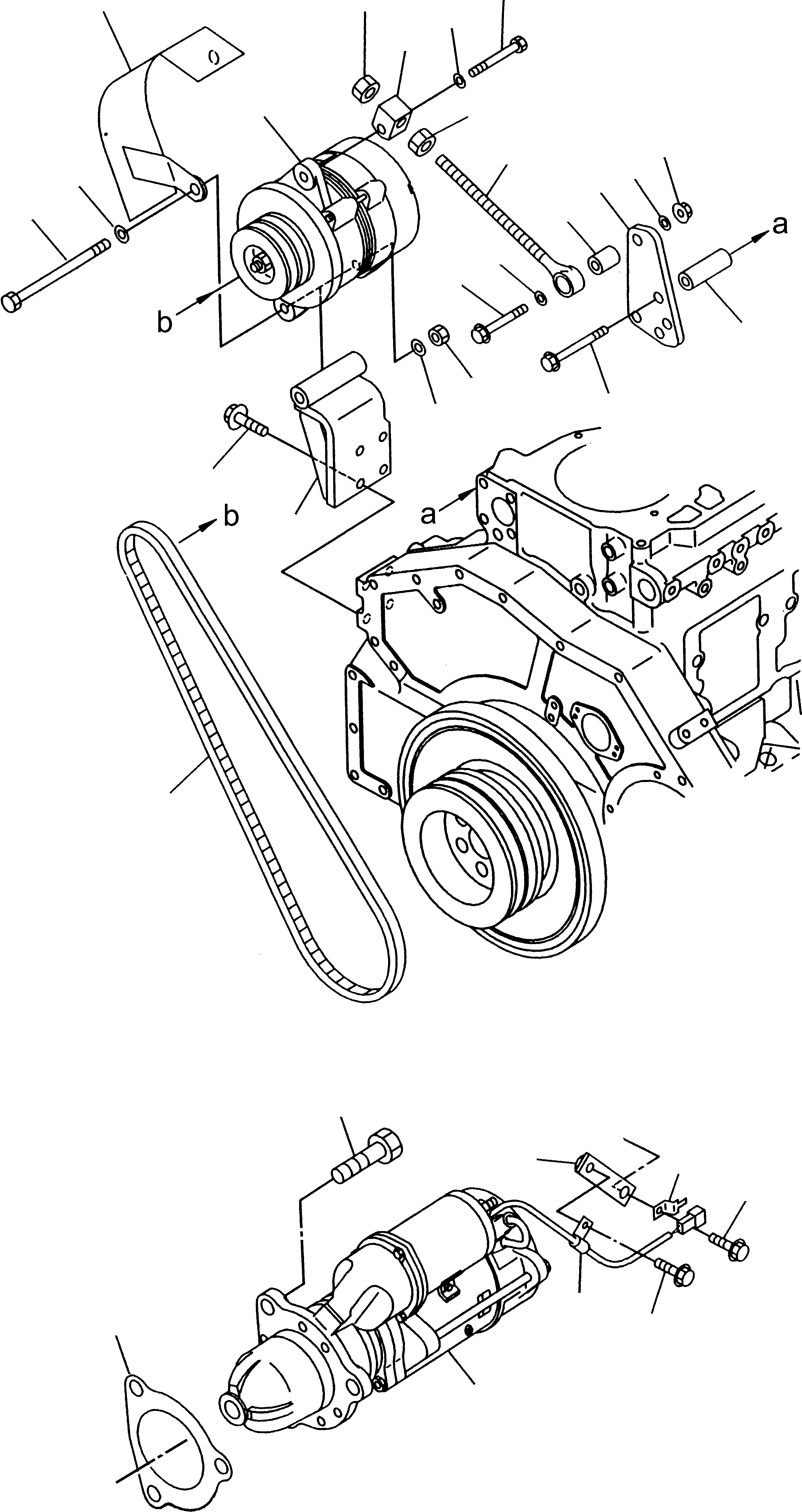 Wheel Loaders Komatsu / WA480-5 S/N WA480H50051 - Up(wa480_5) / ALTERNATOR AND STARTER MOTOR(03-41 : GJ2K2679)