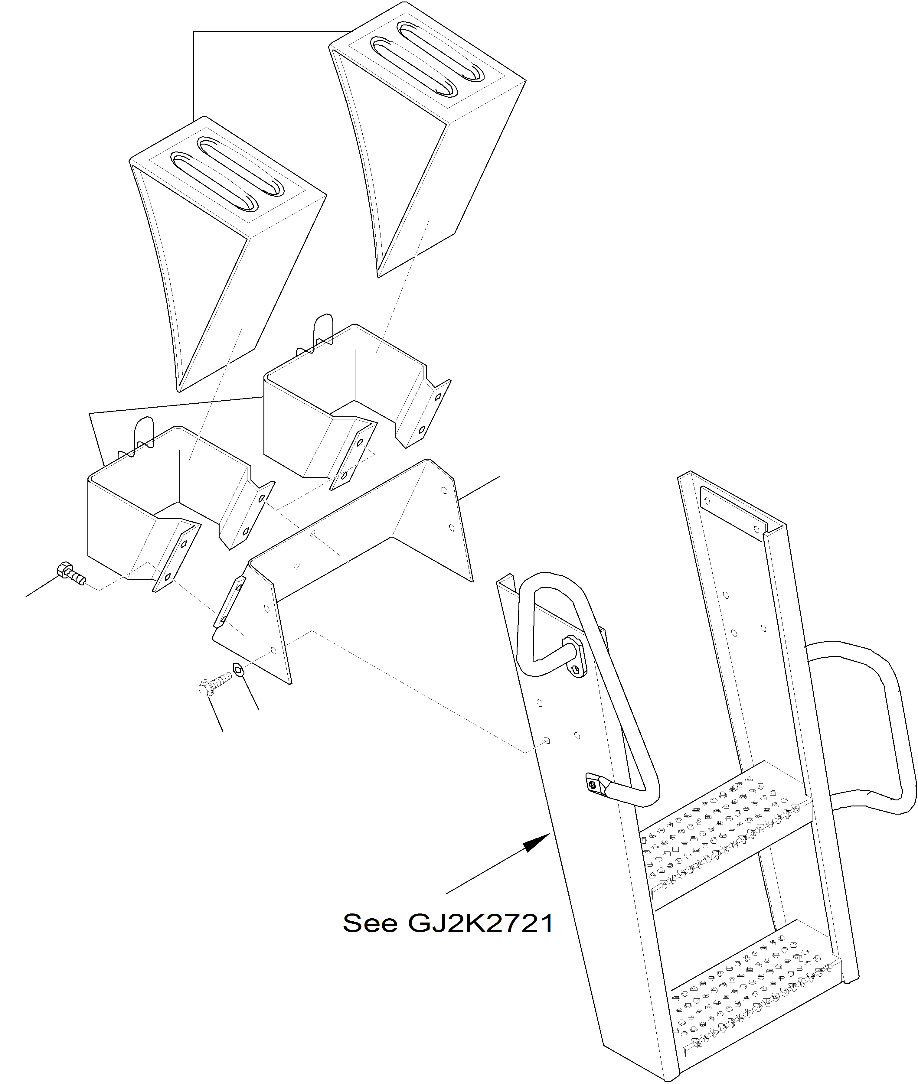 Wheel Loaders Komatsu / WA480-5 S/N WA480H50051 - Up(wa480_5) / WEDGE AND ATTACHEMENT(12-00 : GJ2K2965)