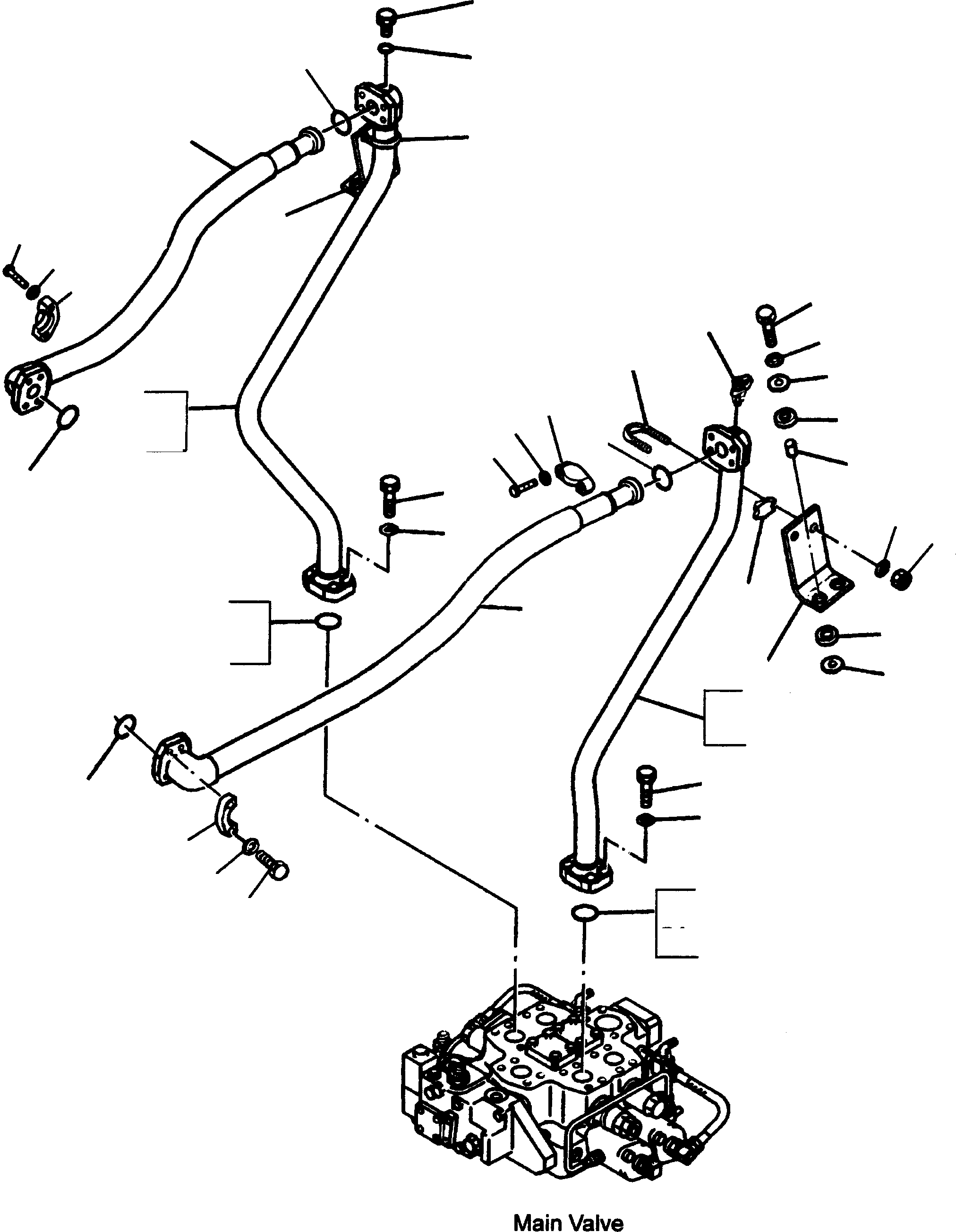 Wheel Loaders Komatsu / WA480-5 S/N WA480H50051 - Up(wa480_5) / BUCKET CYLINDER AND PIPINGS(13-27 : GJ2K3590)