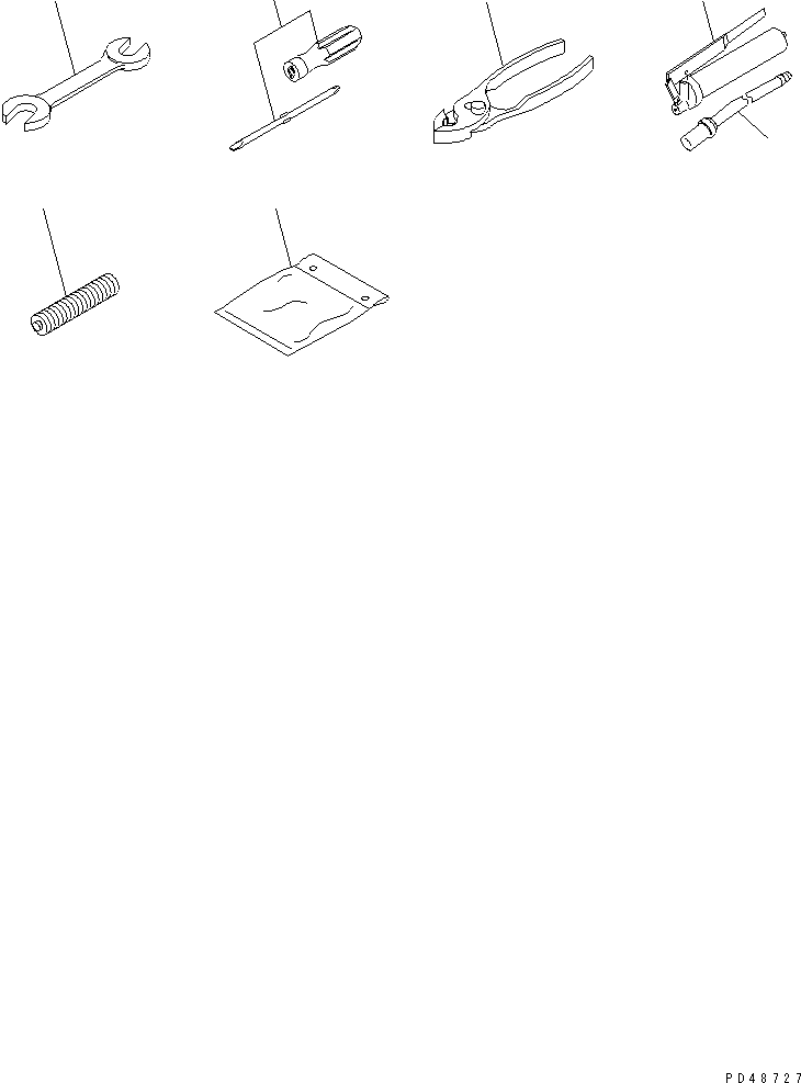 Wheel Loaders Komatsu / WA50-3 S/N 20001-22999 (S3D84E (Emission) Eng. Installed)(wa50-3-c) / TOOL(360010 : V0300-01A0)