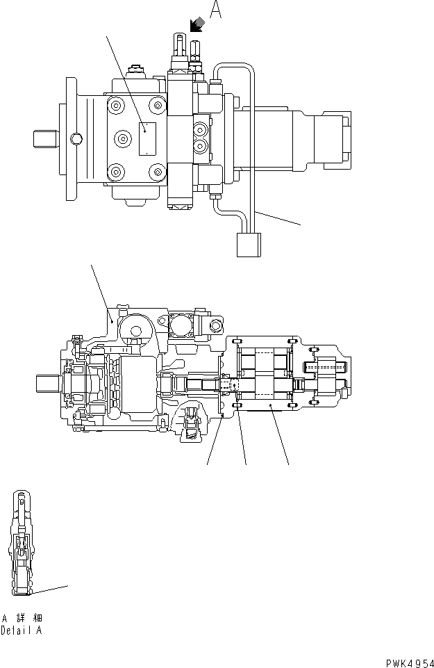 Wheel Loaders Komatsu / WA50-3 S/N 20001-22999 (For North America / S3D84E (Emission) Eng. Installed)(wa50-30c) / MAIN PUMP (INNER PARTS)(#21212-22999)(420020 : Y1610-01A0B)