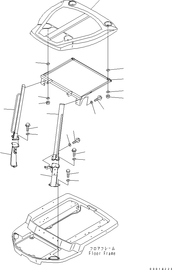 Wheel Loaders Komatsu / WA50-3-CN S/N 23001-UP(wa50-30r) / CANOPY(240060 : K0410-01A0)