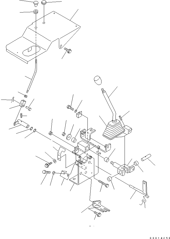 Wheel Loaders Komatsu / WA50-3-CN S/N 23001-UP(wa50-30r) / WORK EQUIPMENT CONTROL (LEVER)(240260 : K4500-01A0)