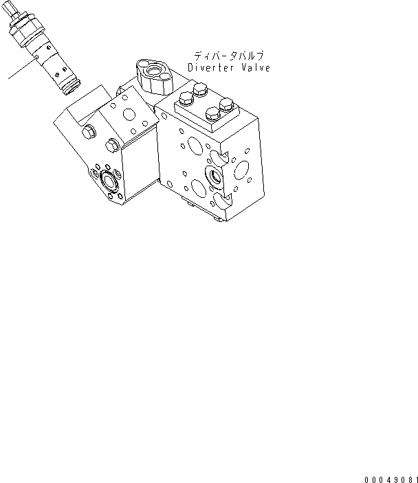 Wheel Loaders Komatsu / WA500-6R S/N 60001-60009(wa500-4c) / EMERGENCY STEERING LINE (RELIEF VALVE)(#60001-)(150070 : F4300-04A0)