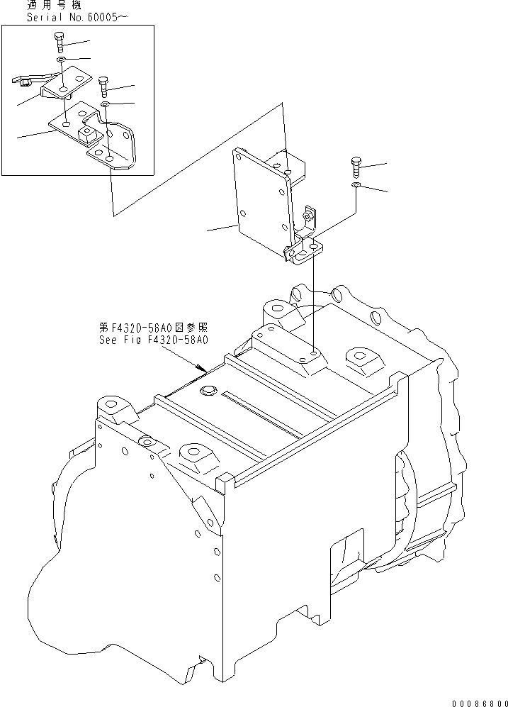 Wheel Loaders Komatsu / WA500-6R S/N 60001-60009(wa500-4c) / EMERGENCY STEERING LINE (DIVERTER VALVE DRAIN)(#60001-)(150090 : F4300-05A2)