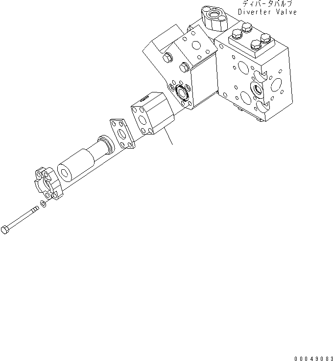 Wheel Loaders Komatsu / WA500-6R S/N 60001-60009(wa500-4c) / EMERGENCY STEERING LINE (CHECK VALVE)(#60001-)(150100 : F4300-06A0)