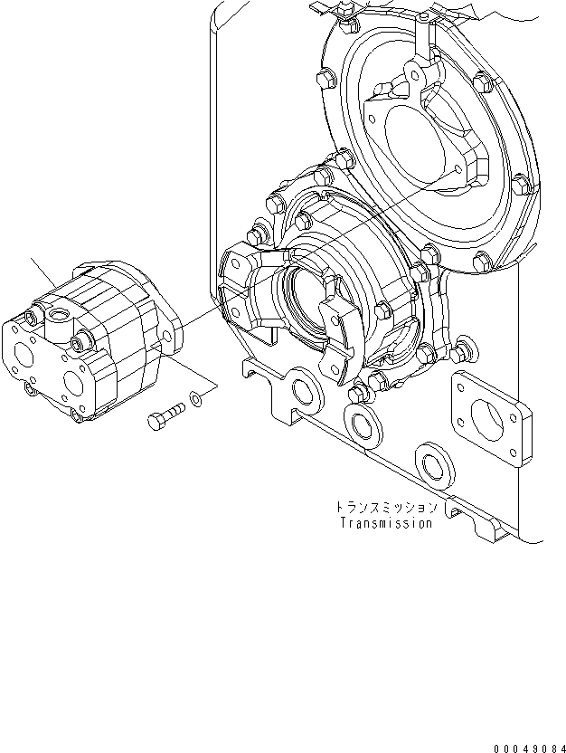 Wheel Loaders Komatsu / WA500-6R S/N 60001-60009(wa500-4c) / EMERGENCY STEERING LINE (GROUND DRIVEN PUMP)(#60001-)(150120 : F4300-08A0)