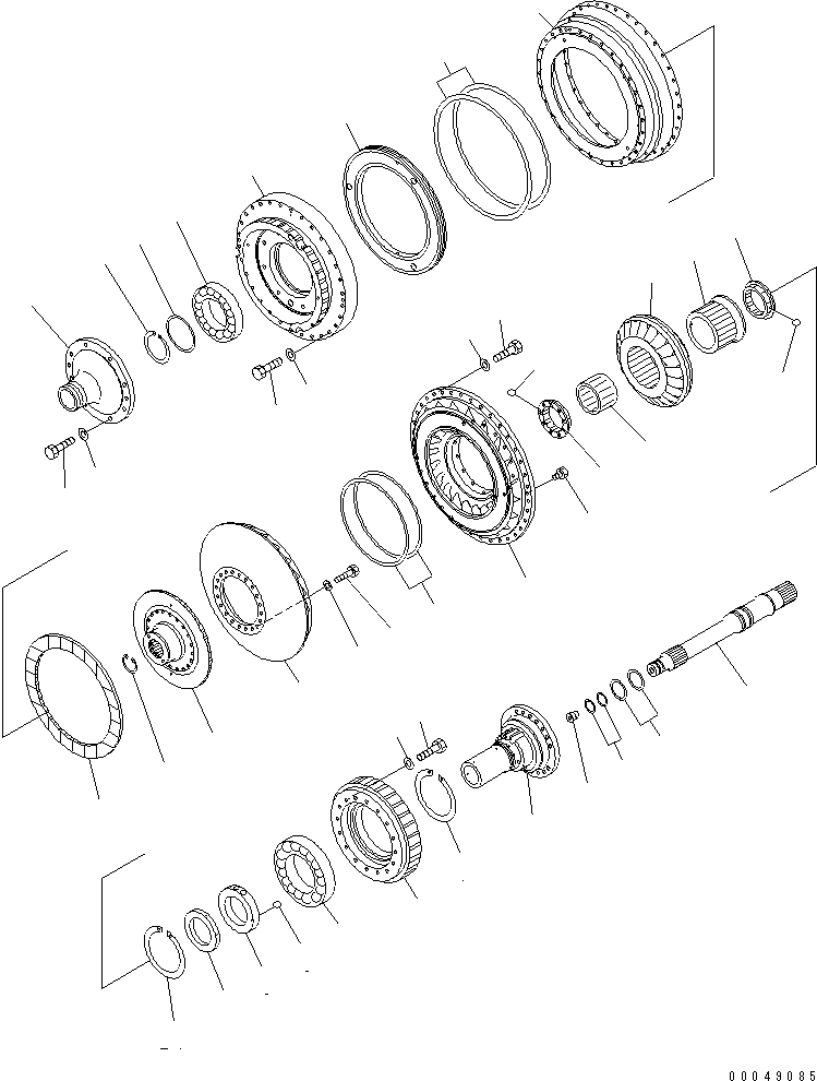 Wheel Loaders Komatsu / WA500-6R S/N 60001-60009(wa500-4c) / TORQUE CONVERTER (DRIVE CASE AND INPUT SHAFT) (WITH LOCK UP)(#60001-)(150160 : F4310-51A1)