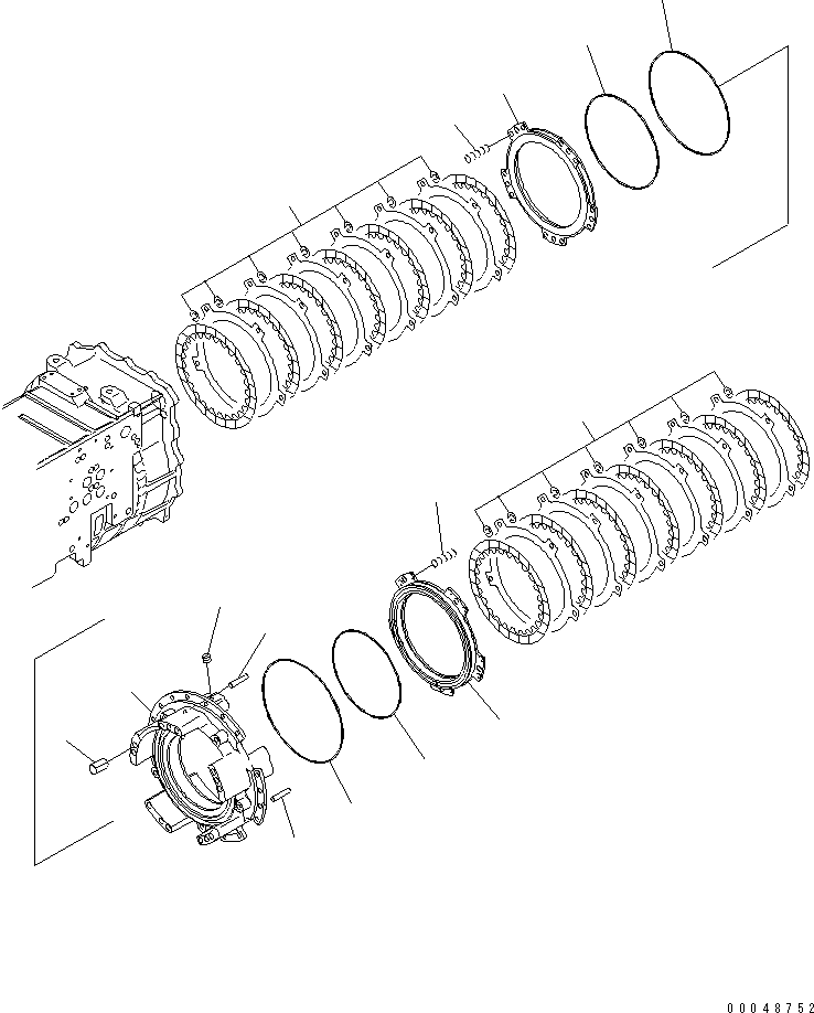 Wheel Loaders Komatsu / WA500-6R S/N 60001-60009(wa500-4c) / TRANSMISSION (REVERSE AND FORWARD HOUSING)(#60001-)(150210 : F4320-51A0)