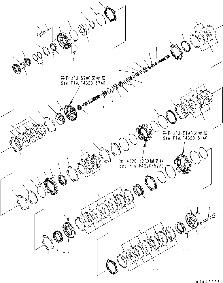Wheel Loaders Komatsu / WA500-6R S/N 60001-60009(wa500-4c) / TRANSMISSION (2ND AND 1ST HOUSING)(#60001-)(150230 : F4320-53A0)