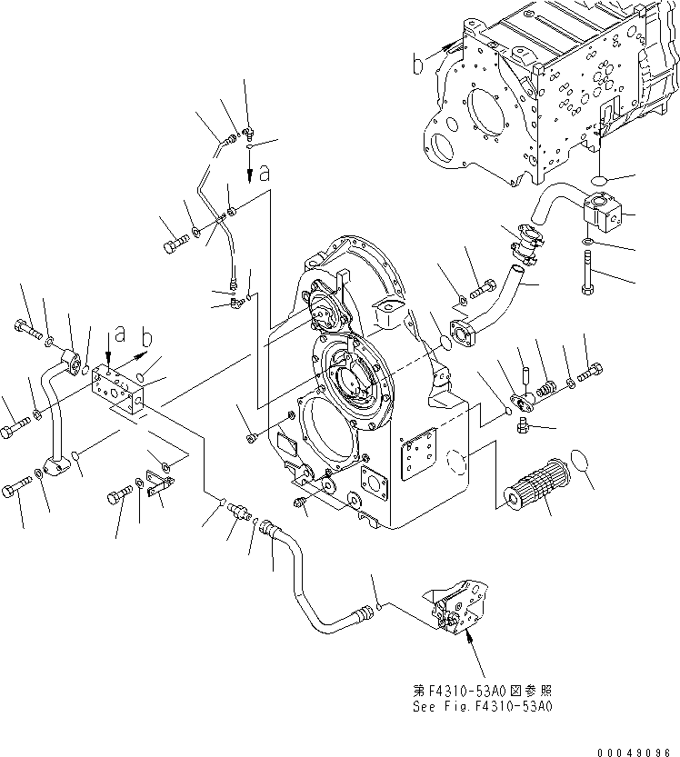 Wheel Loaders Komatsu / WA500-6R S/N 60001-60009(wa500-4c) / TRANSMISSION (TRANSFER PIPING)(#60001-)(150320 : F4320-62A0)