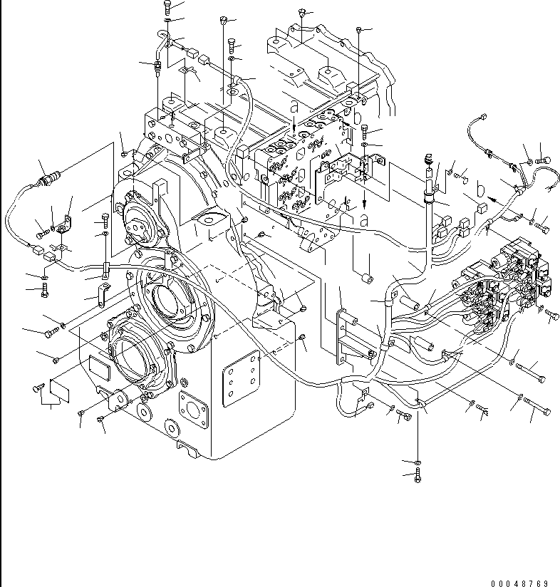 Wheel Loaders Komatsu / WA500-6R S/N 60001-60009(wa500-4c) / TRANSMISSION (HARNESS)(#60001-)(150390 : F4320-68A0)