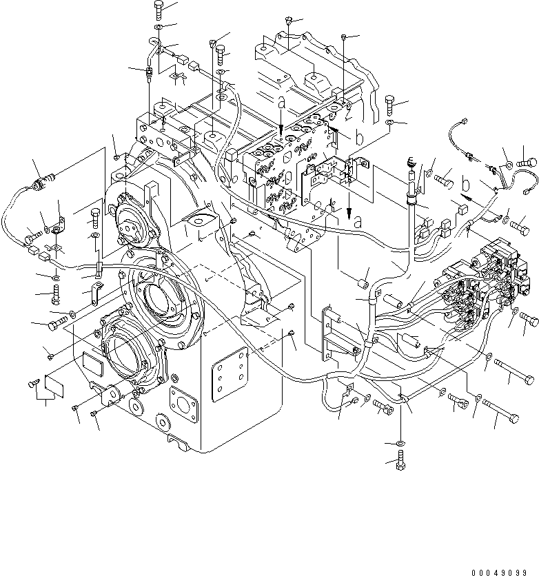 Wheel Loaders Komatsu / WA500-6R S/N 60001-60009(wa500-4c) / TRANSMISSION (HARNESS) (WITH LOCK-UP)(#60001-)(150400 : F4320-68A1)