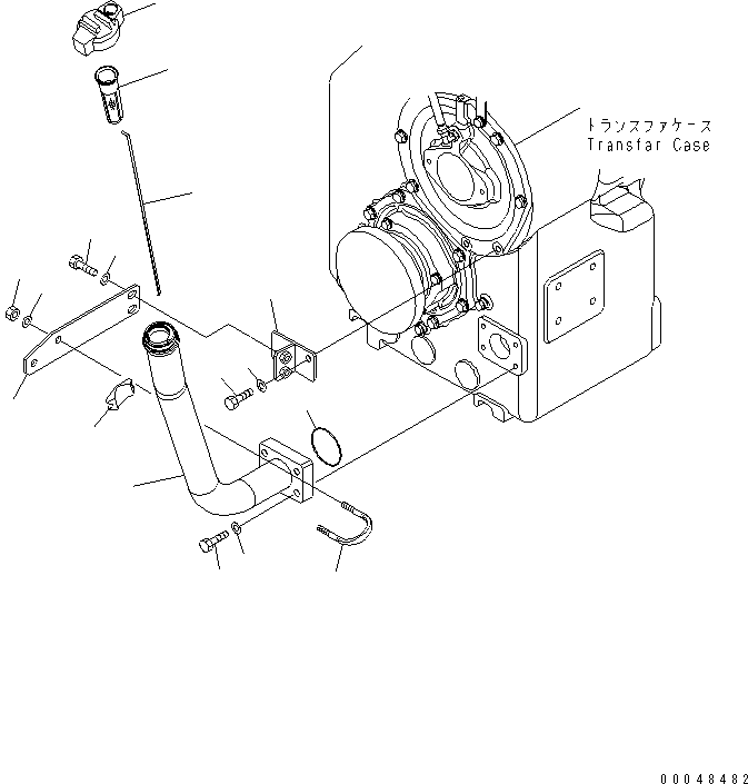 Wheel Loaders Komatsu / WA500-6R S/N 60001-60009(wa500-4c) / TRANSMISSION OIL FILLER(#60001-)(150710 : F4880-01A0)