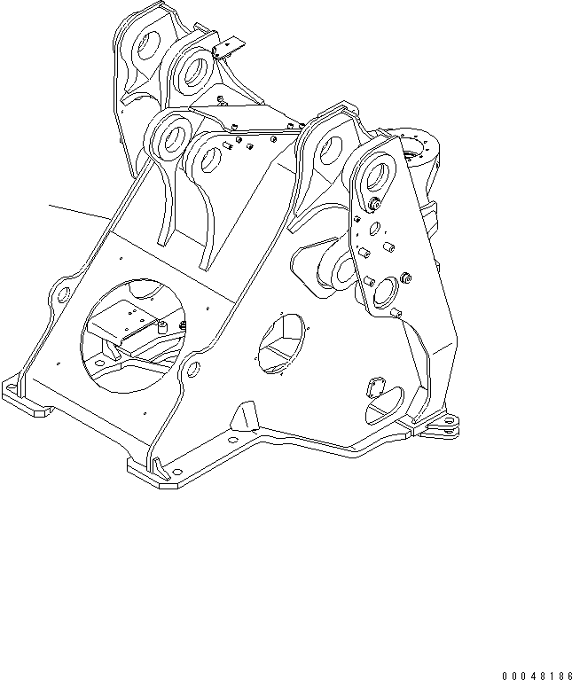 Wheel Loaders Komatsu / WA500-6 S/N 55001-55478 (ecot3, For EU)(wa500-6c) / FRONT FRAME(#55001-)(210010 : J4110-01A0)