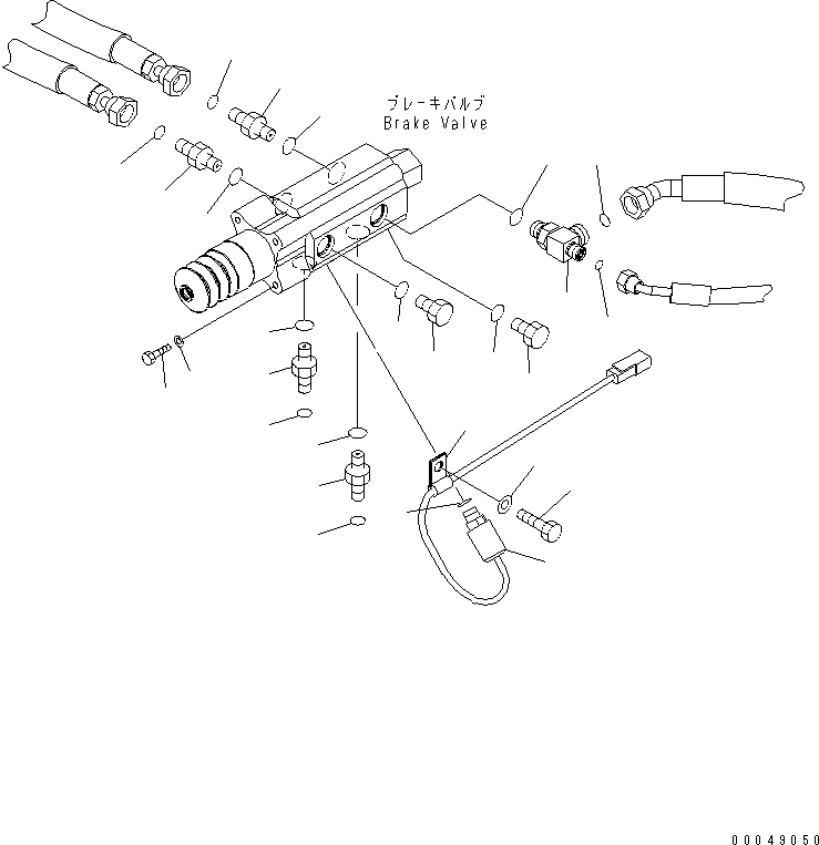 Wheel Loaders Komatsu / WA500-6 S/N 55001-55478 (ecot3, For EU)(wa500-6c) / ROPS CAB (BRAKE VALVE) (2/2)(#55001-)(240560 : K0210-39A0)