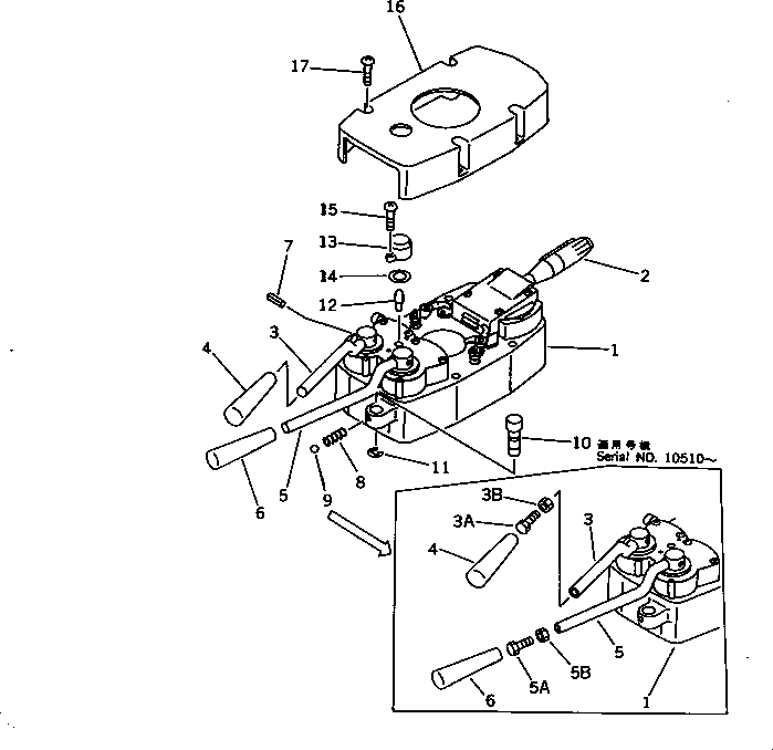 Wheel Loaders Komatsu / WA600-1 S/N 10001-UP (Overseas Version)(wa600-0c) / TRANSMISSION CONTROL SWITCH(030380 : 1451)
