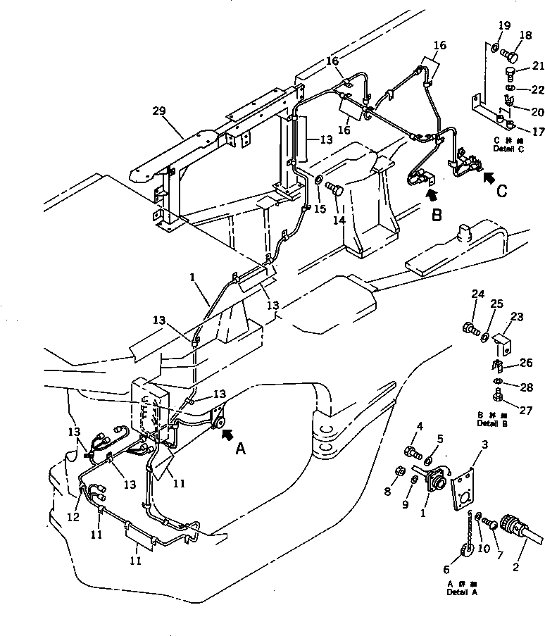 Wheel Loaders Komatsu / WA600-1 S/N 10001-UP (Overseas Version)(wa600-0c) / OIL HEATER (1/5) (FOR EXTREME COLD WEATHER)(030690 : 1901)