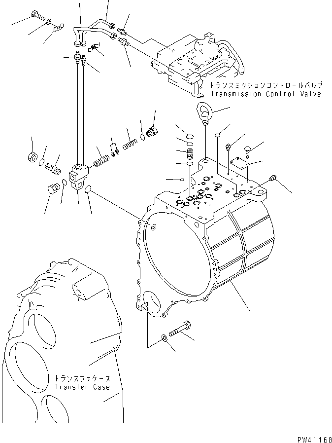 Wheel Loaders Komatsu / WA600-1 S/N 10001-UP (Overseas Version)(wa600-0c) / TRANSMISSION CASE(060050 : 2501)