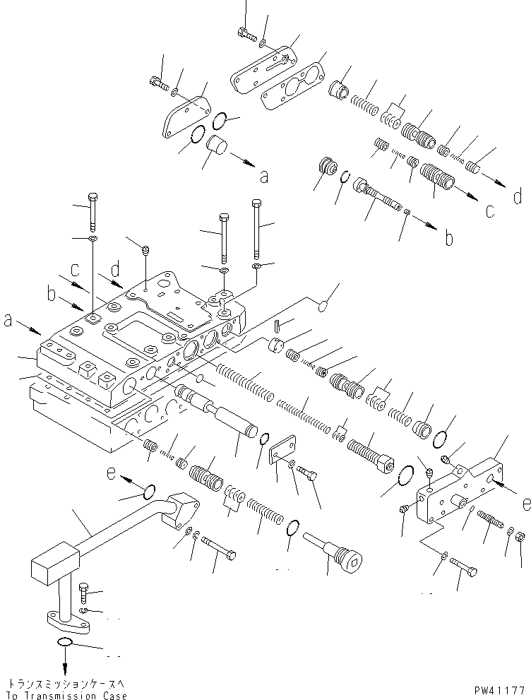 Wheel Loaders Komatsu / WA600-1 S/N 10001-UP (Overseas Version)(wa600-0c) / TRANSMISSION CONTROL VALVE (1/4)(060140 : 2531)