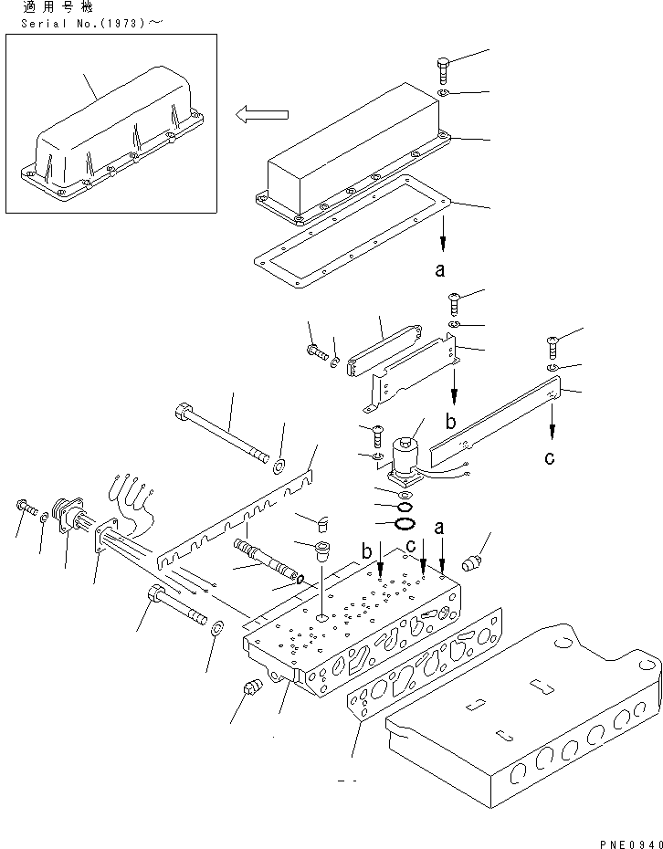 Wheel Loaders Komatsu / WA600-1 S/N 10001-UP (Overseas Version)(wa600-0c) / TRANSMISSION CONTROL VALVE (4/4)(060170 : 2534)