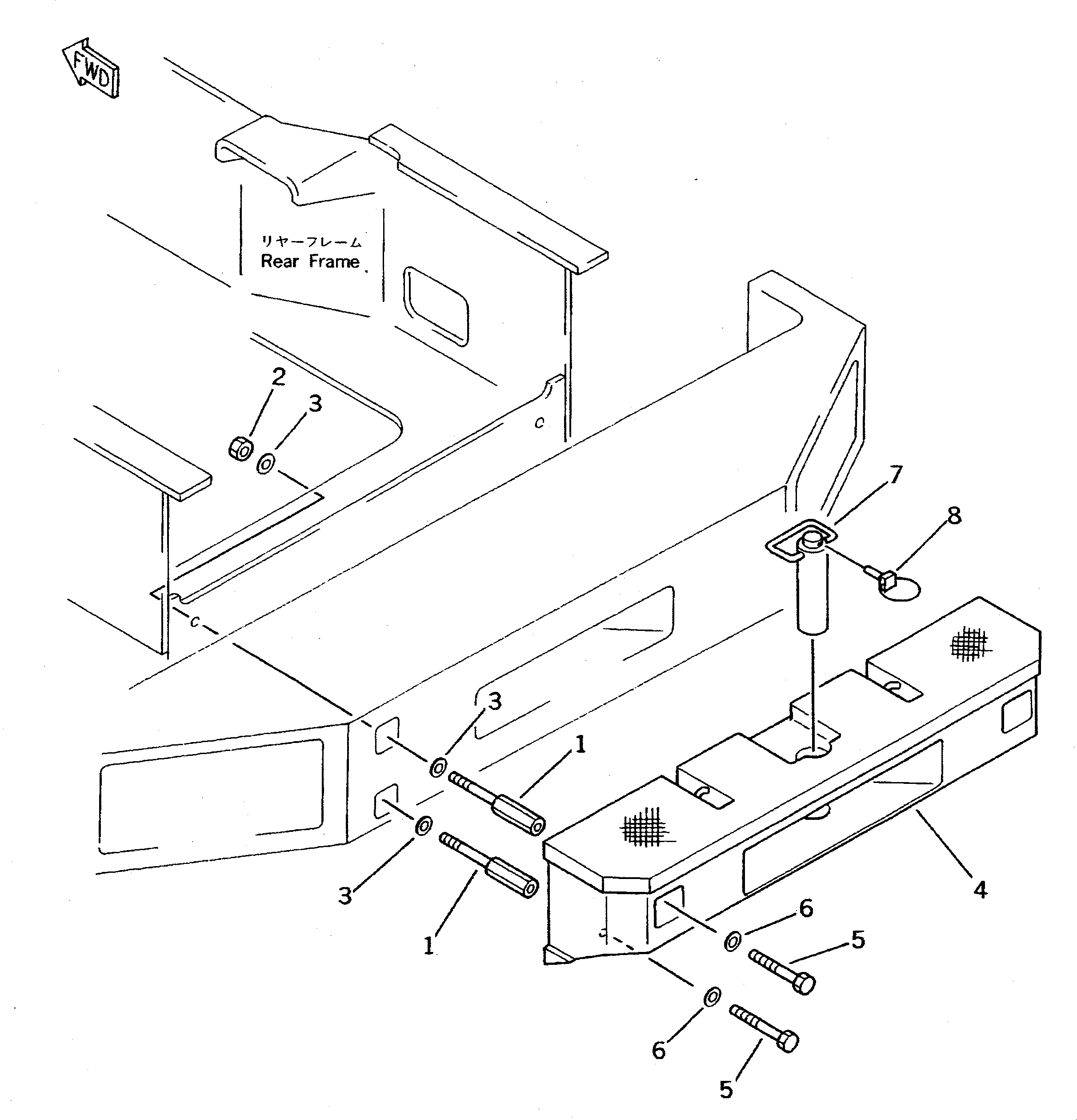 Wheel Loaders Komatsu / WA600-1 S/N 10001-UP (Overseas Version)(wa600-0c) / ADDITIONAL COUNTER WEIGHT(150110 : 5025)