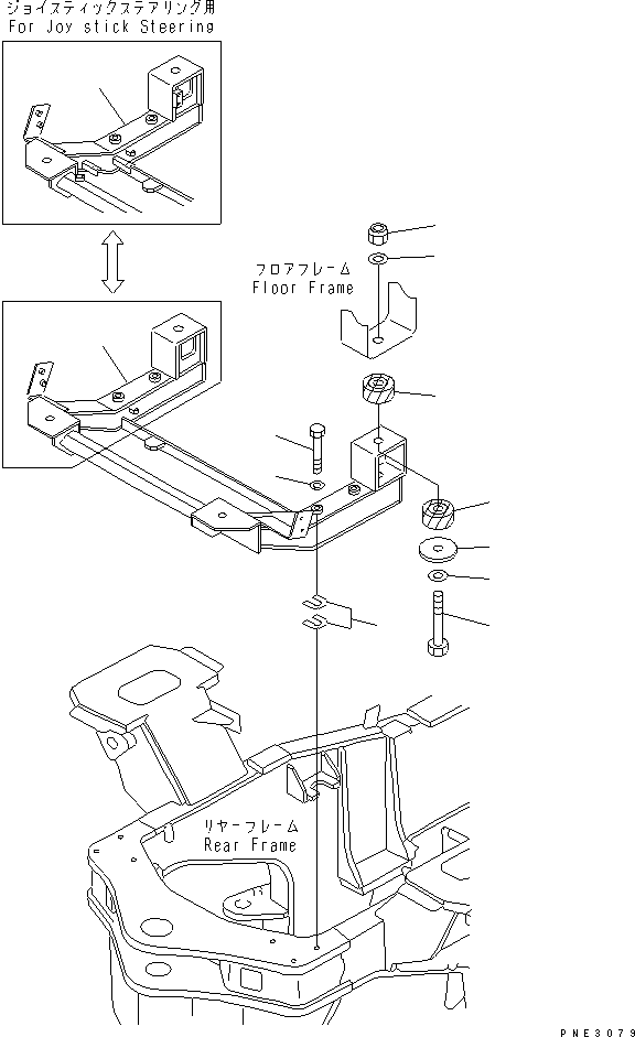 Wheel Loaders Komatsu / WA600-1 S/N 10001-UP (Overseas Version)(wa600-0c) / FLOOR SUPPORT(#10881-)(150150 : 5101A)