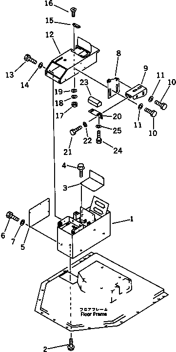 Wheel Loaders Komatsu / WA600-1 S/N 10001-UP (Overseas Version)(wa600-0c) / CONSOLE BOX ? R.H. (WITH CAB)(#10881-)(150260 : 5131A)