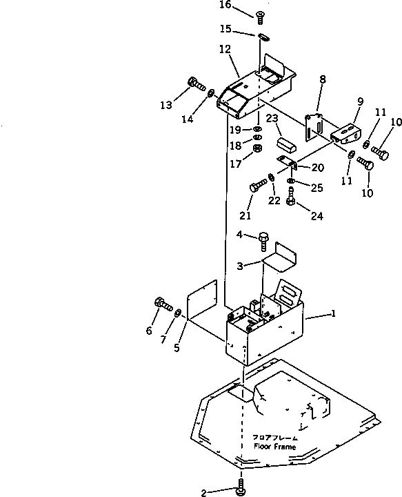 Wheel Loaders Komatsu / WA600-1 S/N 10001-UP (Overseas Version)(wa600-0c) / CONSOLE BOX ? R.H. (WITH CAB) (TBG SPEC.)(#10881-)(150280 : 5132A)