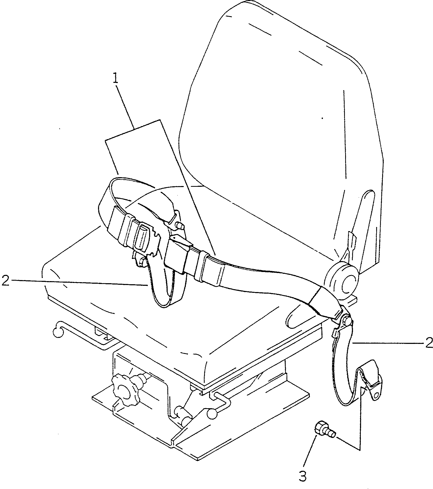 Wheel Loaders Komatsu / WA600-1 S/N 10001-UP (Overseas Version)(wa600-0c) / SEAT BELT(150690 : 5321)