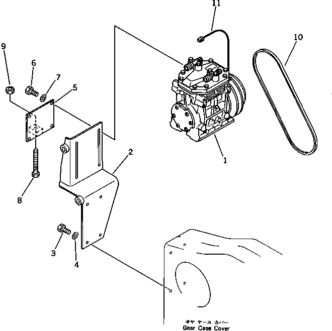 Wheel Loaders Komatsu / WA600-1 S/N 10001-UP (Overseas Version)(wa600-0c) / AIR CONDITIONER (DENSO) (5/5) (CAB INTERIOR 2/2)(#10001-10880)(151050 : 5625)