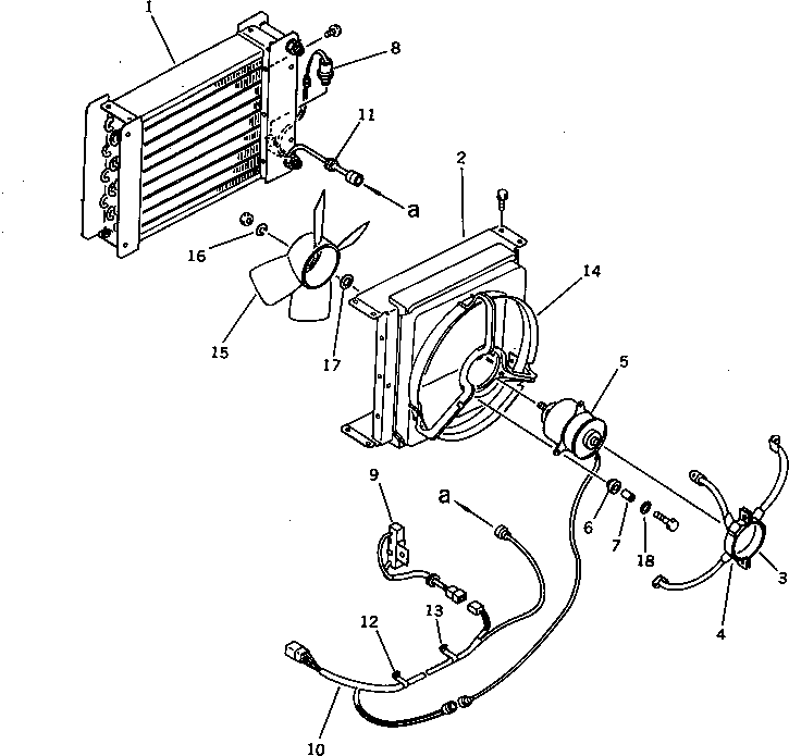 Wheel Loaders Komatsu / WA600-1 S/N 10001-UP (Overseas Version)(wa600-0c) / AIR CONDITIONER UNIT (DENSO) (4/4)(#10001-11341)(151180 : 5634)