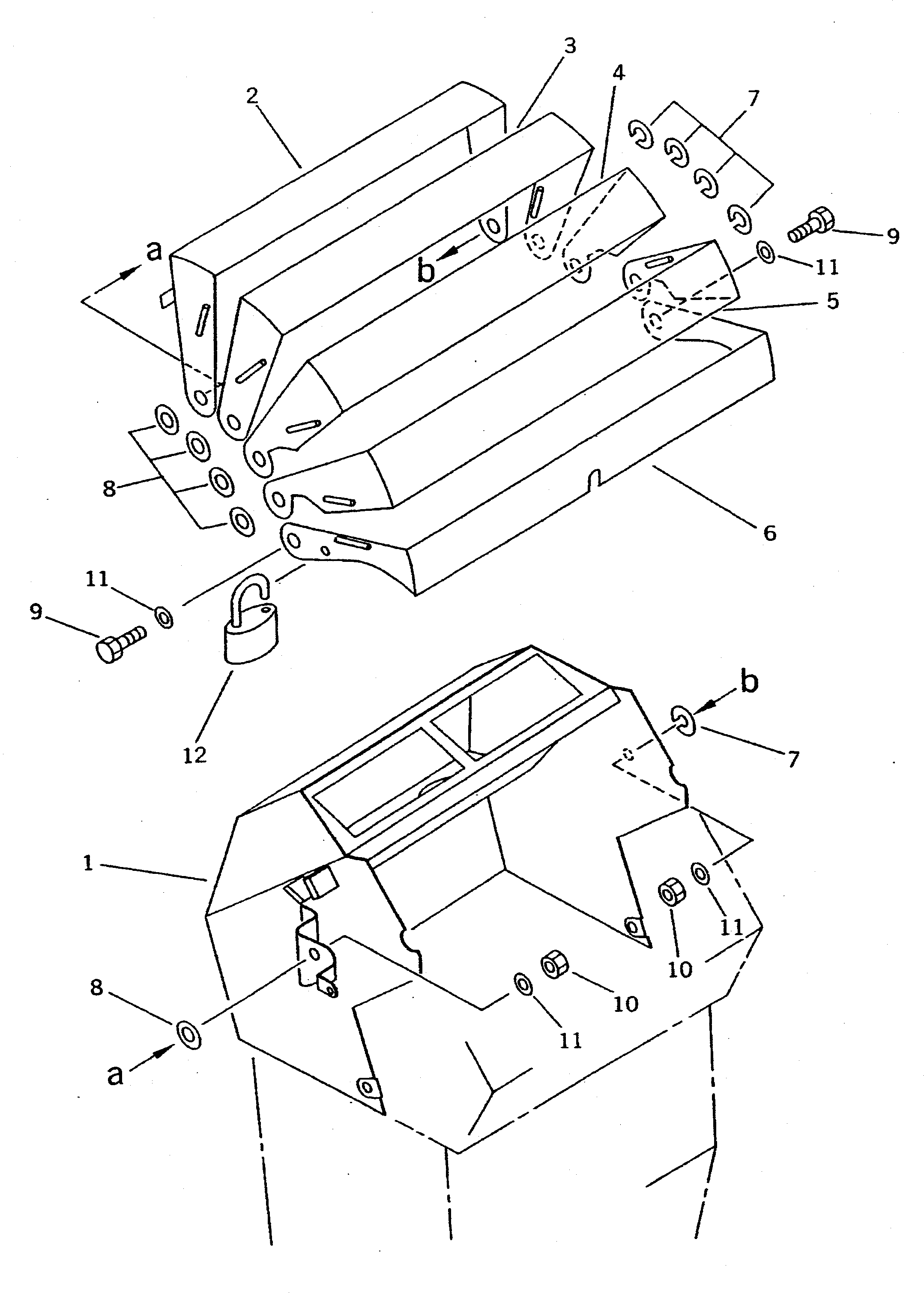 Wheel Loaders Komatsu / WA600-1 S/N 10001-UP (Overseas Version)(wa600-0c) / INSTRUMENT PANEL COVER(151280 : 5711)