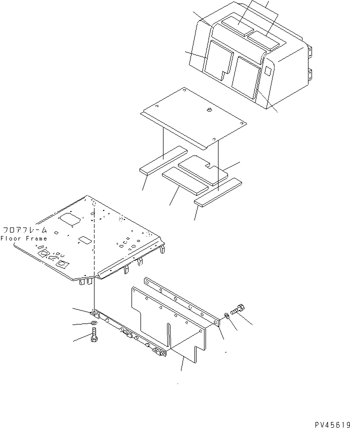 Wheel Loaders Komatsu / WA600-1 S/N 10001-UP (Overseas Version)(wa600-0c) / NOISE ABETMENT PARTS (2/4)(151390 : 5902)