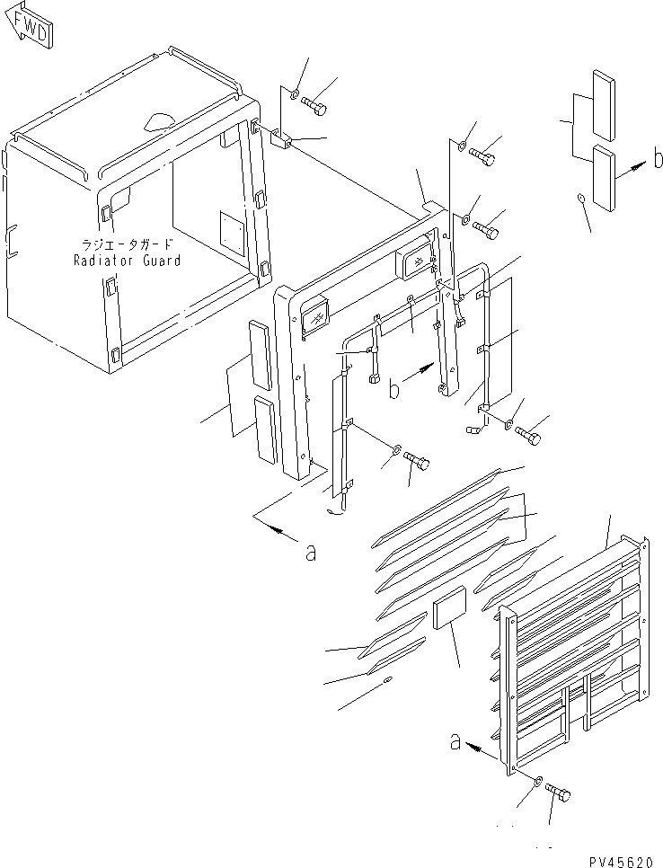 Wheel Loaders Komatsu / WA600-1 S/N 10001-UP (Overseas Version)(wa600-0c) / NOISE ABETMENT PARTS (3/4)(151400 : 5903)