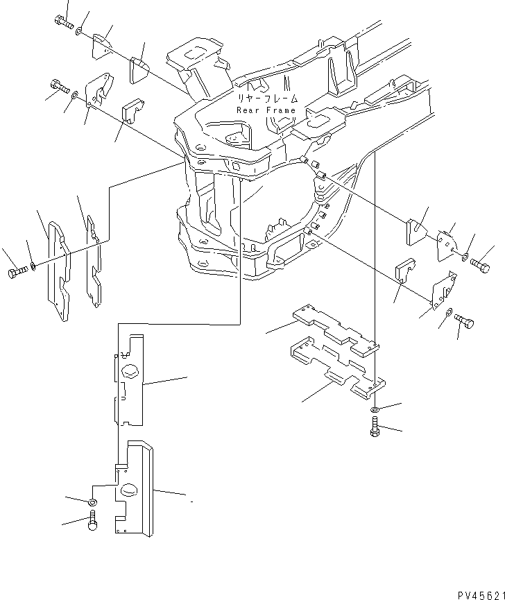 Wheel Loaders Komatsu / WA600-1 S/N 10001-UP (Overseas Version)(wa600-0c) / NOISE ABETMENT PARTS (4/4)(151410 : 5904)