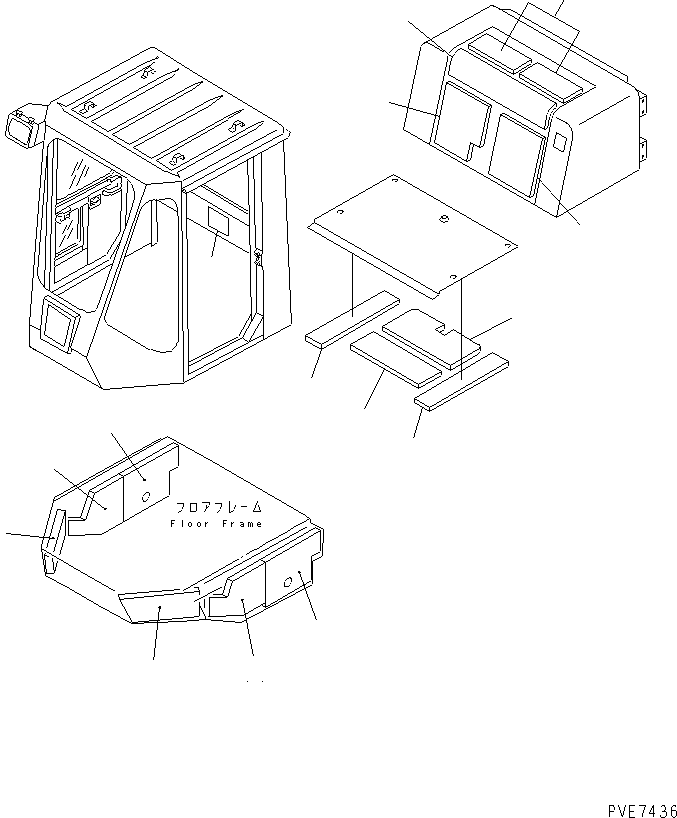 Wheel Loaders Komatsu / WA600-1 S/N 10001-UP (Overseas Version)(wa600-0c) / NOISE ABETMENT PARTS (3/7) (FOR EU DYNAMIC NOISE)(#11536-)(151450 : 5913)
