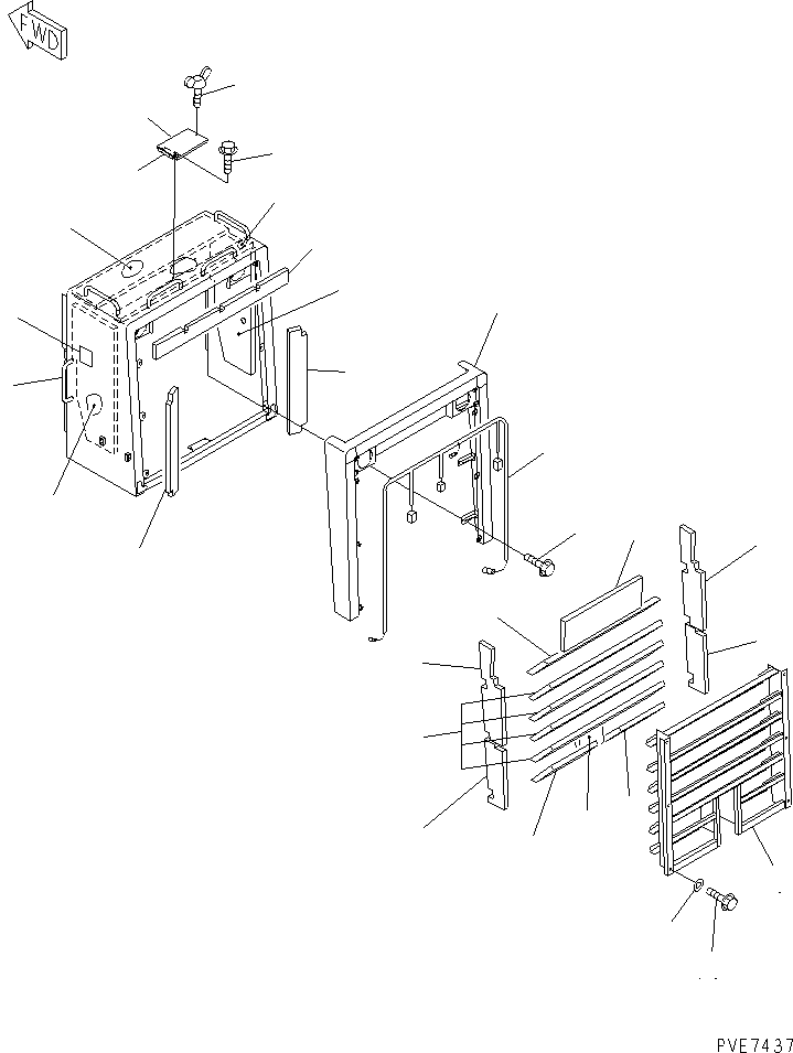 Wheel Loaders Komatsu / WA600-1 S/N 10001-UP (Overseas Version)(wa600-0c) / NOISE ABETMENT PARTS (4/7) (FOR EU DYNAMIC NOISE)(#11536-)(151460 : 5914)