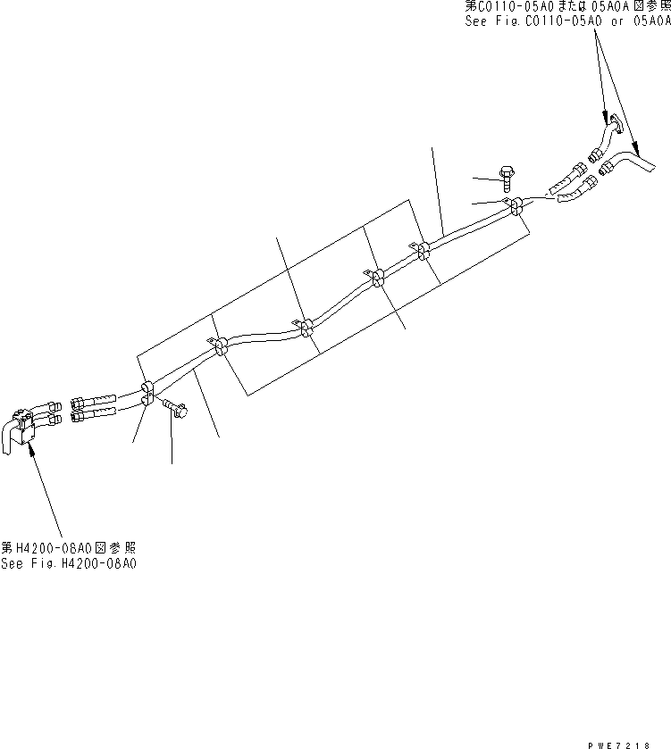 Wheel Loaders Komatsu / WA600-3 S/N 50001-UP(wa600-3r) / HYDRAULIC COOLING LINE (FOR STEERING OIL COOLER LINE)(060140 : C0120-01A0)