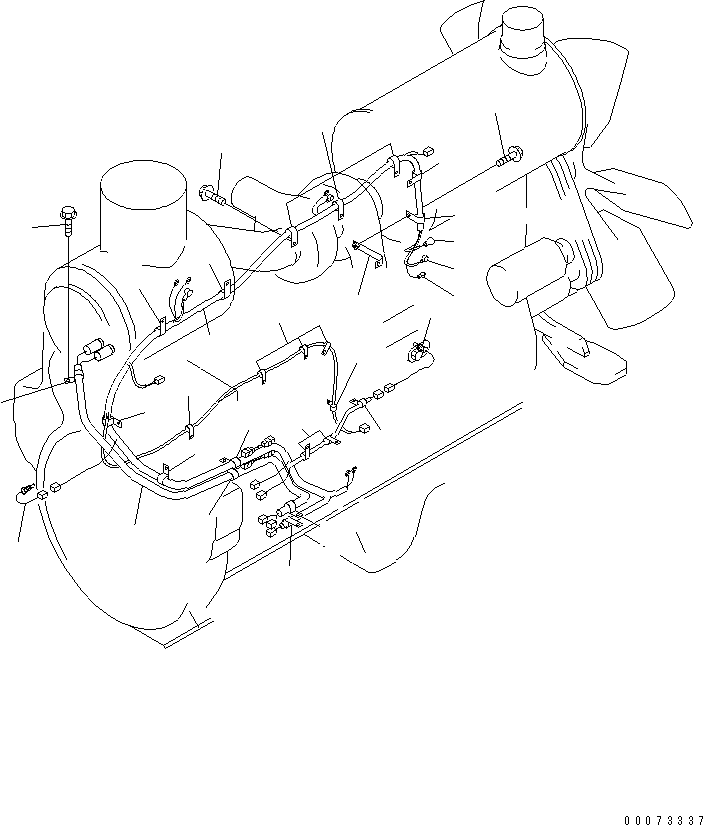 Wheel Loaders Komatsu / WA600-3 S/N 50001-UP(wa600-6c) / ENGINE (HARNESS)(#52406-)(030060 : B0000-06A0)
