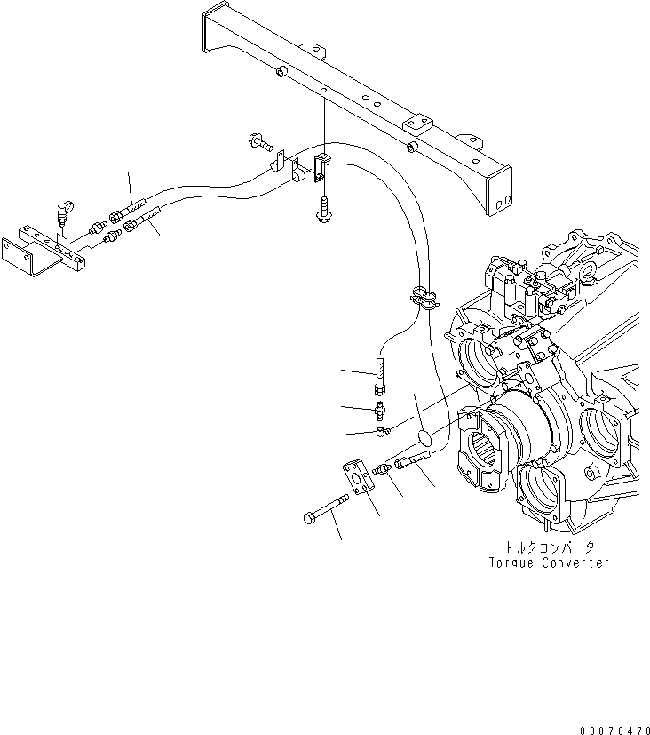 Wheel Loaders Komatsu / WA600-3 S/N 50001-UP(wa600-6c) / TRANSMISSION (TORQUE CONVERTER ADD PIPING)(#52406-)(150240 : F4320-04B1)