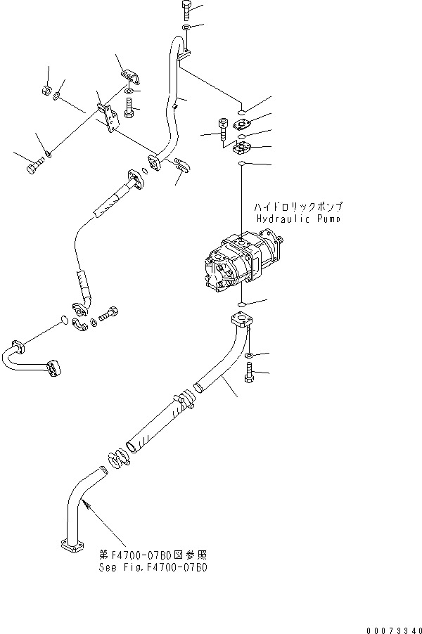Wheel Loaders Komatsu / WA600-3 S/N 50001-UP(wa600-6c) / ENGINE (HYDRAULIC PUMP PIPING)(#52406-)(030110 : B0000-10A0)