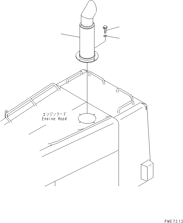 Wheel Loaders Komatsu / WA600-3 S/N 50001-UP(wa600-6c) / EXHAUST SYSTEM(#50001-52405)(030290 : B0300-01A0)